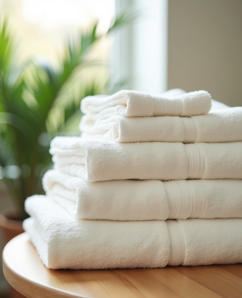 Perfectly folded premium laundry
